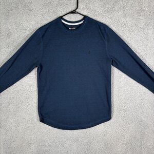 Volcom Thermal Long Sleeve Shirt Mens Waffle Knit Casual Top Blue‎ Size M
